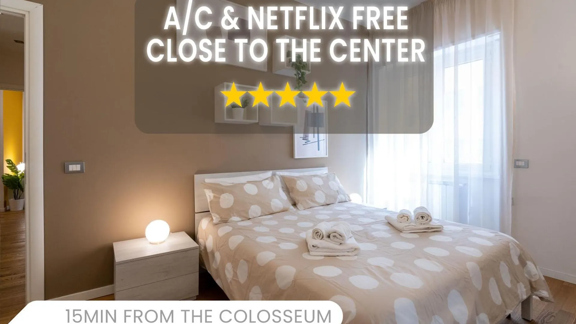 -15Min Dal Colosseo- Aria Condizionata & Netflix Gratis Apartment Rome
